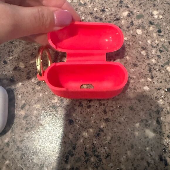 Apple AirPod Pro 1st gen Headphones with Pink Case - Picture 5 of 9